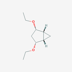 molecular formula C10H18O2 B121435 (1S,2R,4S,5R)-2,4-diethoxybicyclo[3.1.0]hexane CAS No. 151750-30-0