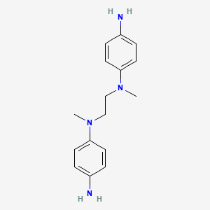 molecular formula C16H22N4 B1214357 N1,N1'-(Ethane-1,2-diyl)bis(N1-methylbenzene-1,4-diamine) CAS No. 29103-75-1