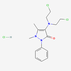 4-(Bis(2-chloroethyl)amino)-2,3-dimethyl-1-phenyl-3-pyrazolin-5-one hydrochloride