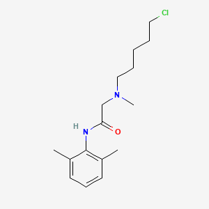 2-[5-chloropentyl(methyl)amino]-N-(2,6-dimethylphenyl)acetamide
