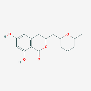 Isocoumarin, 3,4-dihydro-6,8-dihydroxy-3-(6-methyl-tetrahydro-2H-pyran-2-yl)-