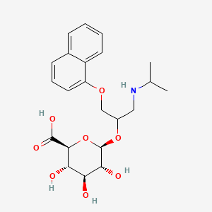 molecular formula C22H29NO8 B1214390 Propranolol glucuronide CAS No. 66322-66-5
