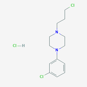 molecular formula C13H19Cl3N2 B121440 1-(3-Chlorophenyl)-4-(3-chloropropyl)piperazine Hydrochloride CAS No. 52605-52-4
