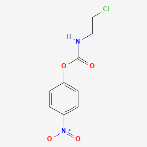 molecular formula C9H9ClN2O4 B1214416 Carbamic acid, (2-chloroethyl)-, 4-nitrophenyl ester CAS No. 55661-42-2