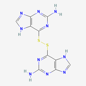 molecular formula C10H8N10S2 B1214418 6-Thioguainine disulfide CAS No. 90920-73-3