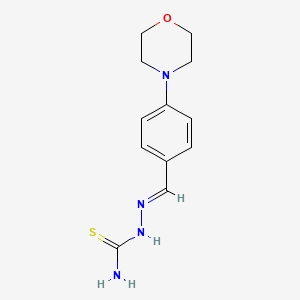 molecular formula C12H16N4OS B12144187 4-Morpholinobenzaldehyde thiosemicarbazone CAS No. 64038-88-6