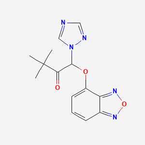 1-(2,1,3-Benzoxadiazol-4-yloxy)-3,3-dimethyl-1-(1,2,4-triazol-1-yl)-2-butanone