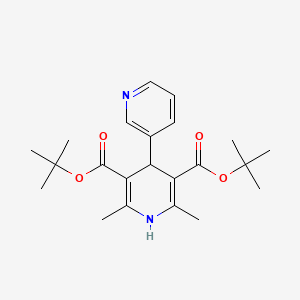 molecular formula C22H30N2O4 B12144334 Di-tert-butyl 2',6'-dimethyl-1',4'-dihydro-3,4'-bipyridine-3',5'-dicarboxylate 