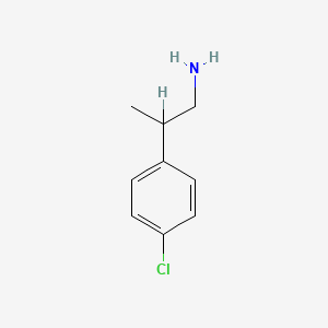molecular formula C9H12ClN B1214442 2-(4-Chlorophenyl)propan-1-amine CAS No. 4806-79-5