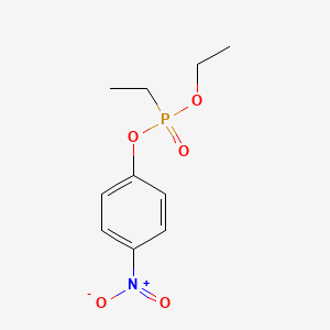 molecular formula C10H14NO5P B1214453 Ethyl 4-Nitrophenyl P-ethylphosphonate CAS No. 546-71-4