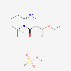 molecular formula C14H22N2O7S B1214459 Rimazolium Metilsulfate CAS No. 28610-84-6