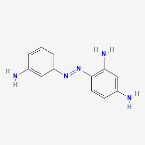 molecular formula C12H13N5 B1214464 2,3',4-Triaminoazobenzene CAS No. 2437-46-9