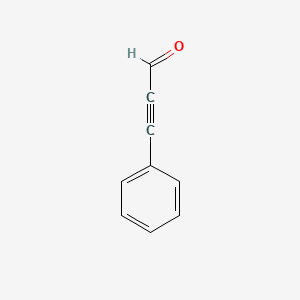molecular formula C9H6O B1214465 苯丙炔醛 CAS No. 2579-22-8