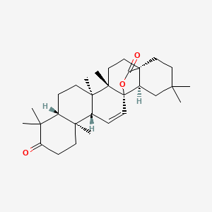 molecular formula C30H44O3 B1214471 Melliferone 