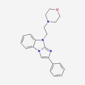 4-[2-(2-Phenyl-4-imidazo[1,2-a]benzimidazolyl)ethyl]morpholine