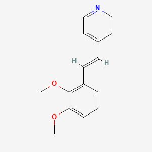 4-[(E)-2-(2,3-dimethoxyphenyl)vinyl]pyridine