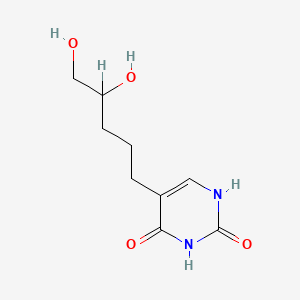 molecular formula C9H14N2O4 B1214497 5-(4,5-Dihydroxypentyl)uracil CAS No. 39657-66-4
