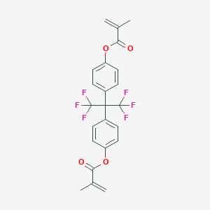 molecular formula C23H18F6O4 B012145 Hexafluoro-2,2-bis(4-methacryloxyphenyl)propane CAS No. 108050-42-6