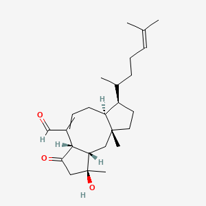 (1R,3S,4S,7S,11S,12R)-4-hydroxy-1,4-dimethyl-12-(6-methylhept-5-en-2-yl)-6-oxotricyclo[9.3.0.03,7]tetradec-8-ene-8-carbaldehyde