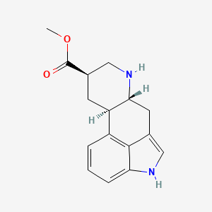 molecular formula C16H18N2O2 B1214508 Ergoline-8-carboxylic acid methyl ester CAS No. 30341-92-5