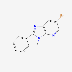 molecular formula C13H8BrN3 B12145188 3-Bromoisoindolino[2',1'-1,2]imidazo[5,4-b]pyridine 