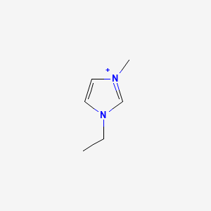 molecular formula C6H11N2+ B1214524 1-Ethyl-3-methylimidazolium CAS No. 65039-03-4