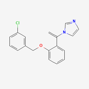 molecular formula C18H15ClN2O B1214530 Croconazole CAS No. 77175-51-0