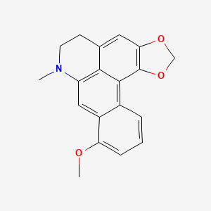 molecular formula C19H17NO3 B1214531 Dehydrostephanine CAS No. 76907-76-1