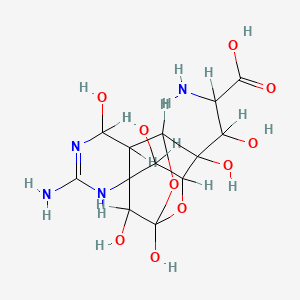molecular formula C13H20N4O10 B1214543 Chiridquitoxin CAS No. 61132-15-8