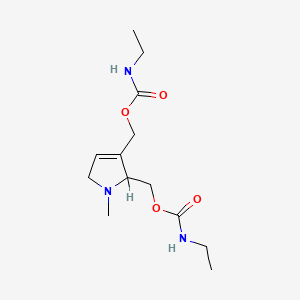 Carbamic acid, ethyl-, (2,5-dihydro-1-methyl-1H-pyrrole-2,3-diyl)bis(methylene) ester