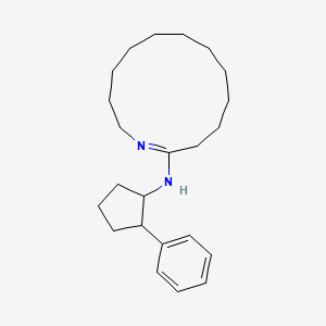N-(2-Phenylcyclopentyl)-1-azacyclotridec-1-en-2-amine