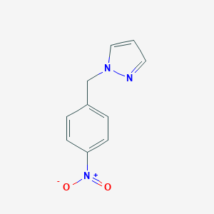 molecular formula C10H9N3O2 B012146 1-(4-硝基苄基)-1H-吡唑 CAS No. 110525-57-0