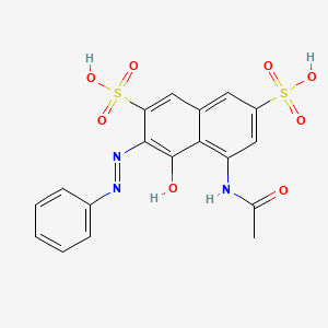 5-Acetamido-4-hydroxy-3-(phenyldiazenyl)naphthalene-2,7-disulfonic acid