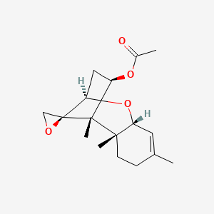 molecular formula C17H24O4 B1214609 Trichodermin CAS No. 4682-50-2