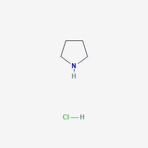 molecular formula C4H10ClN B1214614 Pyrrolidine, hydrochloride CAS No. 25150-61-2
