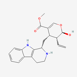 molecular formula C21H24N2O4 B1214621 Strictosidine aglycone CAS No. 85925-13-9
