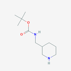 molecular formula C11H22N2O2 B121463 叔丁基（哌啶-3-基甲基）氨基甲酸酯 CAS No. 142643-29-6