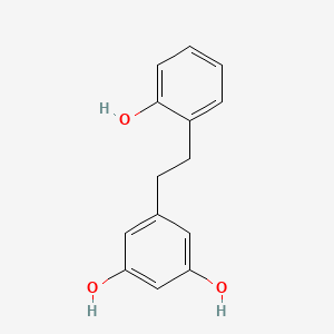 molecular formula C14H14O3 B1214630 Demethylbatatasin IV CAS No. 113276-63-4