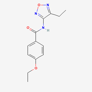 molecular formula C13H15N3O3 B12146305 4-ethoxy-N-(4-ethyl-1,2,5-oxadiazol-3-yl)benzamide 