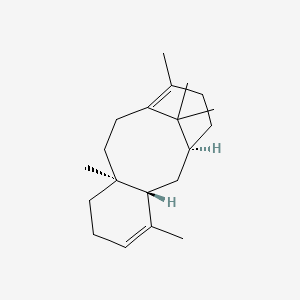 molecular formula C20H32 B1214635 Taxa-4,11-diene CAS No. 163594-75-0