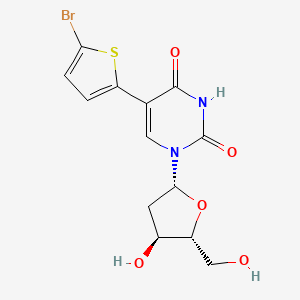 molecular formula C13H13BrN2O5S B1214639 5-Bromothienyldeoxyuridine 
