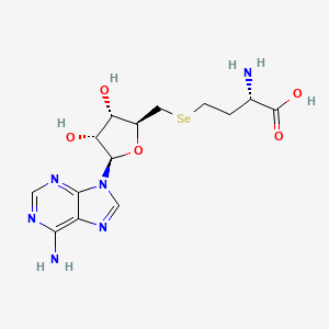 molecular formula C14H20N6O5Se B1214640 Se-Adenosylselenohomocysteine 