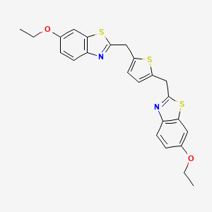 molecular formula C24H22N2O2S3 B12146418 C24H22N2O2S3 