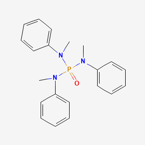 molecular formula C21H24N3OP B1214644 N-bis(N-methylanilino)phosphoryl-N-methylaniline CAS No. 50869-79-9