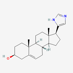 molecular formula C22H32N2O B1214647 17beta-(1H-Imidazol-4-yl)androst-5-en-3beta-ol CAS No. 6626-60-4