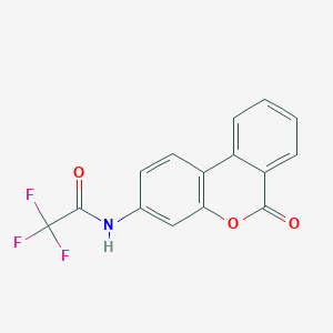 molecular formula C15H8F3NO3 B1214648 N-(6-Oxo-6H-dibenzo[b,d]pyran-3-yl)-2,2,2-trifluoroacetamide CAS No. 6948-91-0
