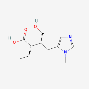 molecular formula C11H18N2O3 B1214650 Pilocarpic acid CAS No. 28406-15-7