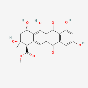 molecular formula C22H20O9 B1214655 2-Hydroxyaklavinone CAS No. 79008-78-9