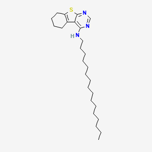 molecular formula C26H43N3S B12146603 N-hexadecyl-5,6,7,8-tetrahydro[1]benzothieno[2,3-d]pyrimidin-4-amine 