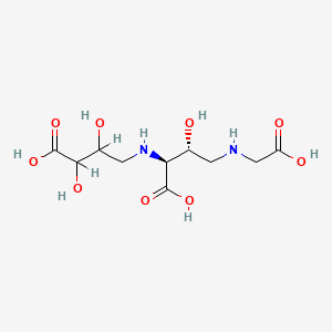 molecular formula C10H18N2O9 B1214665 N-(3-Carboxy-2,3-dihydroxypropyl)-4-((carboxymethyl)amino)threonine CAS No. 84495-20-5